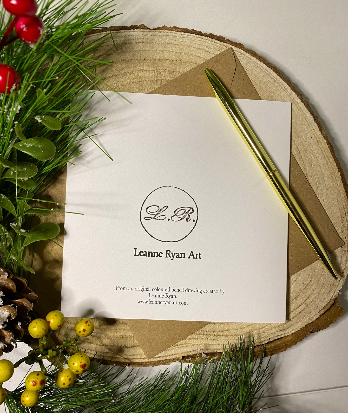 Winter Robin greetings card