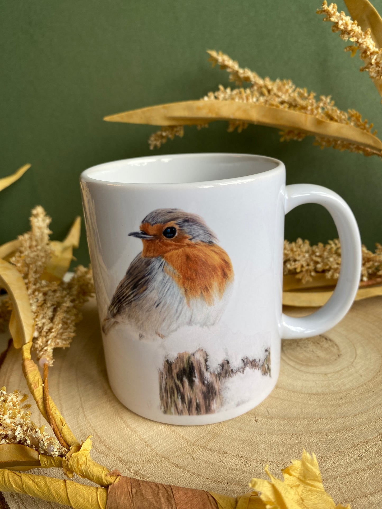 Winter Robin mug.