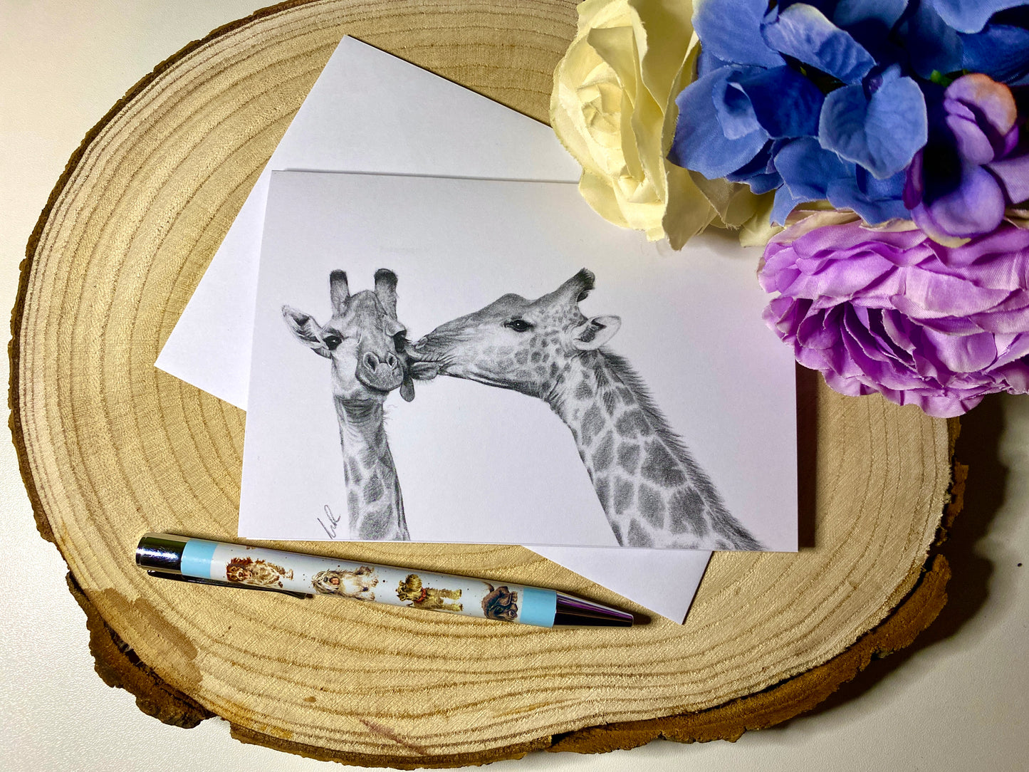 Giraffe Greetings Card
