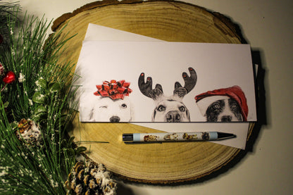 Christmas Dogs Greetings cards